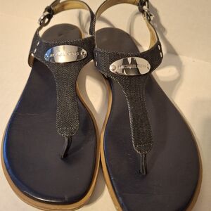 Michael Kors Women's Black Jean Sandals